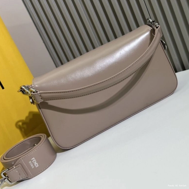 Cheap HOT Baguette Khaki Fendi Tiffany Bag Smooth In Leather Medium 0814